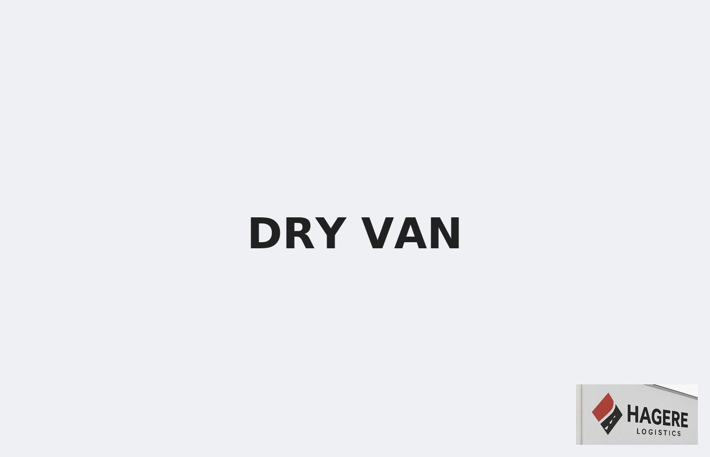 Dry van service