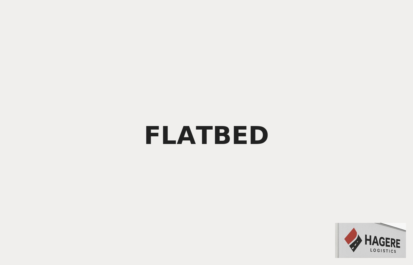 Flatbed service